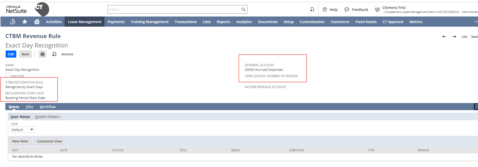 Revenue-Rule-CTBM-Rev-Rec-Screen-Shot